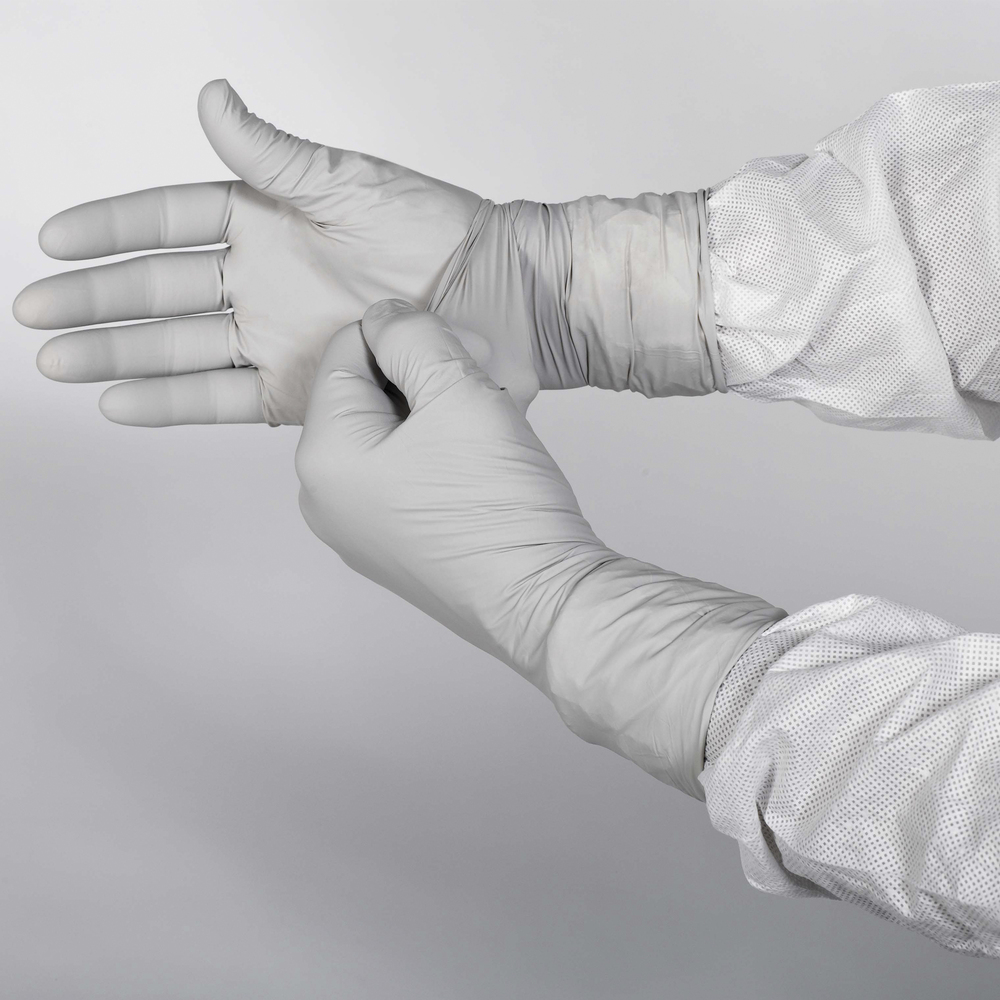 Kimberly Clark® KimTech Pure® G3 12` hand specific sterile Sterling Nitrile Gloves